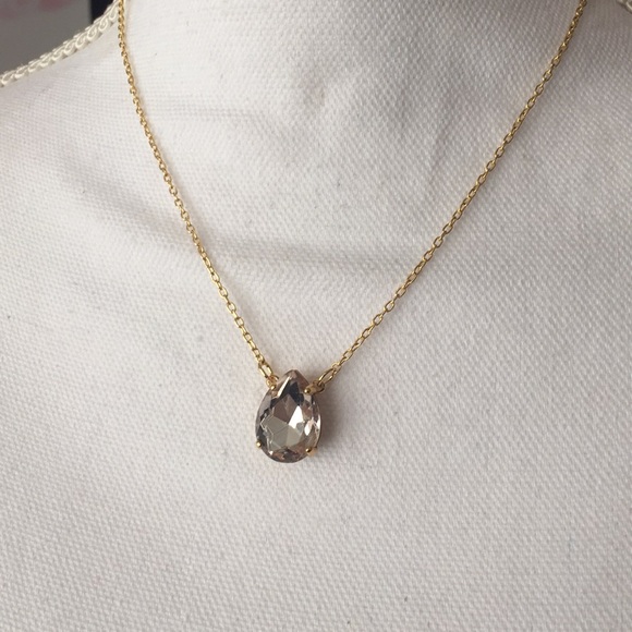 Stony pink bling gold necklace nwt - Picture 2 of 4